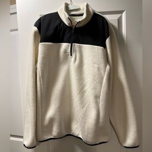 Zyia Cream Fleece 1/4 Zip Sweater